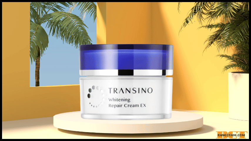 review Kem duong trang Transino Whitening Repair Cream EX