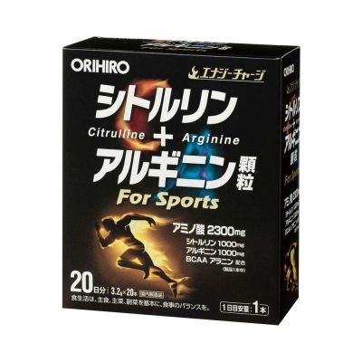 Bột hỗ trợ tăng cơ Orihiro Citrulline Arginine Granules (Hộp 20 gói x 3.2g)