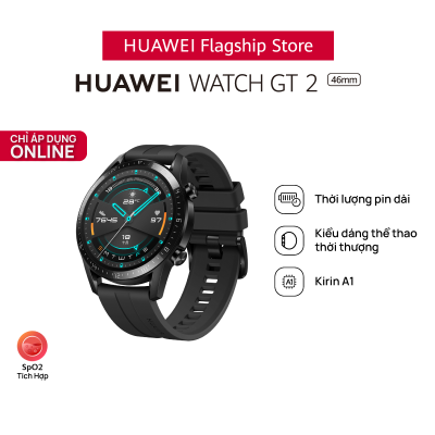 TRẢ GÓP 0% | Đồng hồ Huawei Watch GT2 46mm| đồng hồ thông minh| Kirin A1 | Thời lượng pin dài | Kiểu dáng thể thao thời thượng | Hàng Phân Phối Chính Hãng
