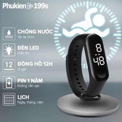 Đồng hồ thông minh Chống Nước Cảm Ứng màng hình LED có thể đeo khi đi bơi