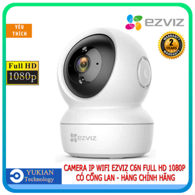 Camera IP WiFi Xoay 360° EZVIZ C6N 2MP 1080P (NEW) - Camera không dây theo dõi chuyển động Hãng Phân Phối Chính Thức